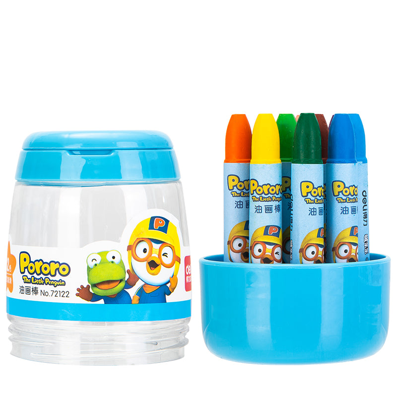 Deli x Pororo 12/18/24/36 Colors Per Box Oil Pastel Wax Crayon