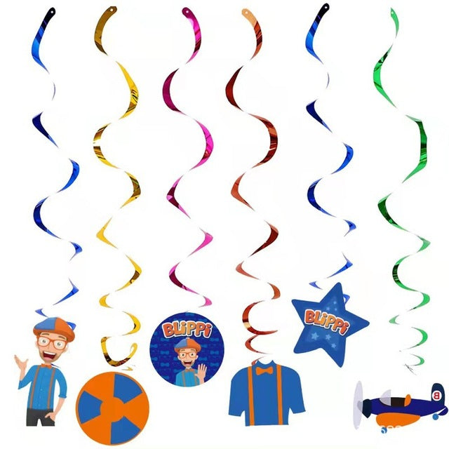 Blippi Birthday Party Decorations Cake Decorations Disposable Tableware